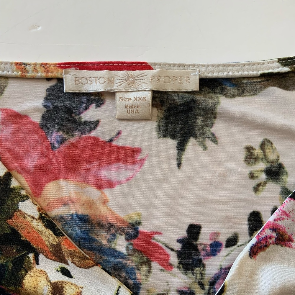 Boston Proper colorful print  top - Picture 5 of 6